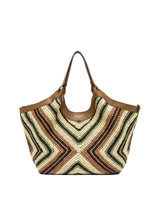 Gianni Chiarini Natural Dua Woven Shoulder Bag