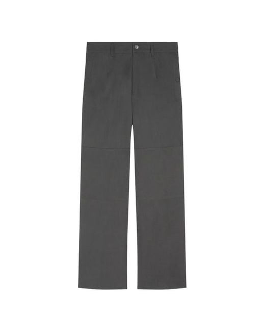 Dries Van Noten Gray Panel Trousers for men