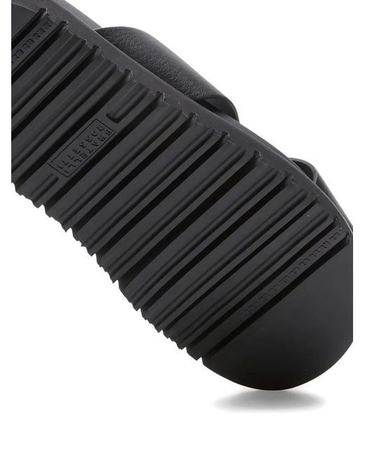Fratelli Rossetti Black Leather Cross Sandals for men