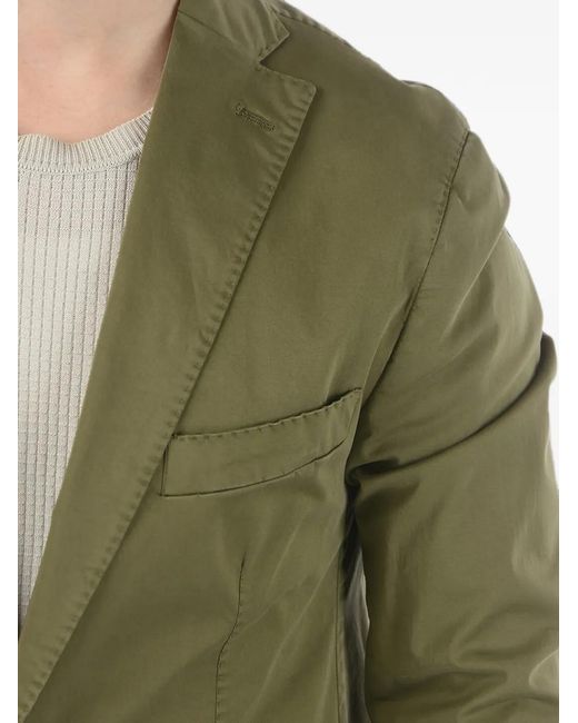 Corneliani Green Notch-Lapels Single-Breasted Suit for men