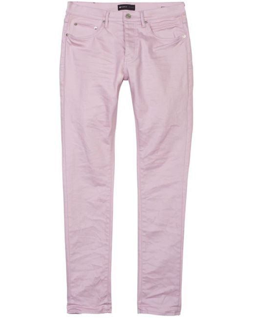 Jeans skinny P001 a vita bassa di Purple Brand in Pink da Uomo