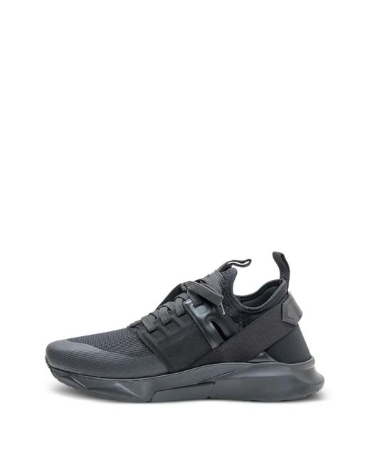 Tom Ford Black Jago Leather Sneaker for men