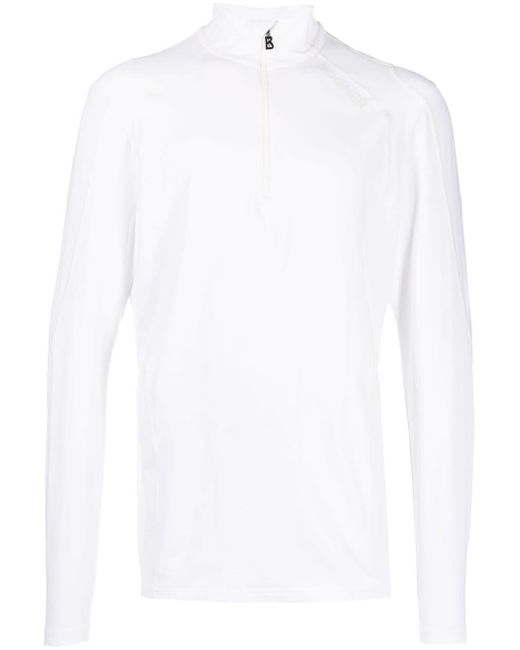 T-shirt Harry con zip di Bogner in White da Uomo