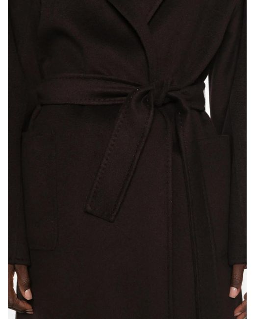 Arma Black Suza Belted Coat