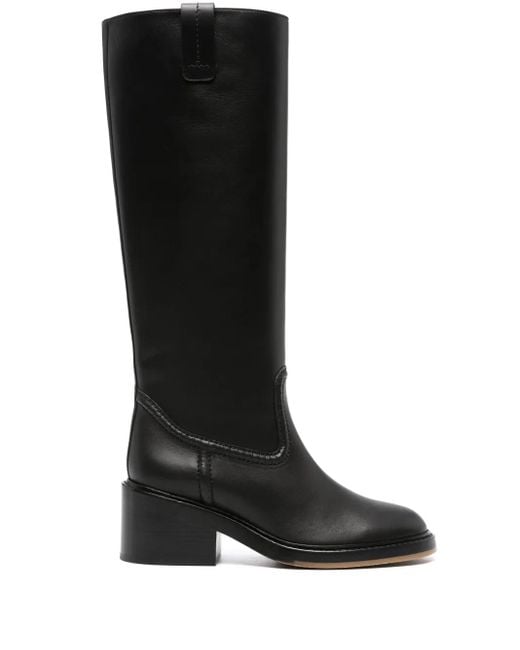 Chloé Black Mallo High Boot
