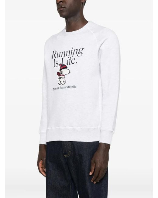In The Box White Snoopy-Graphic Sweatshirt for men