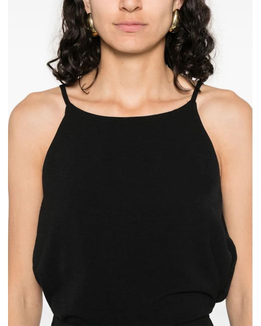 MOUTAKI Black Sleeveless Top