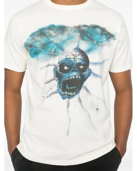 ERL Blue Skull T-Shirt for men