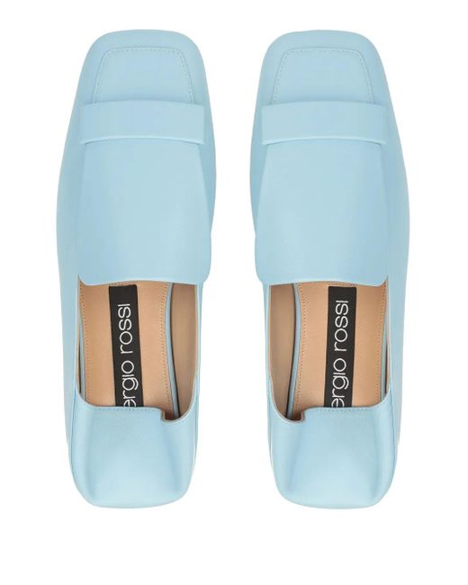Sergio Rossi Blue Paradise Mules