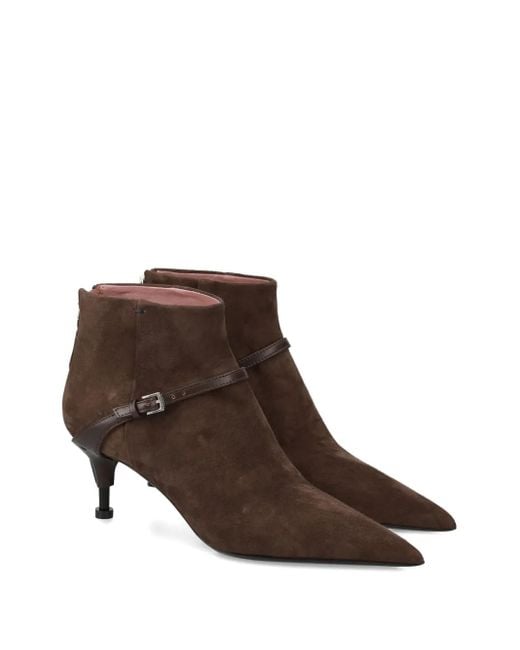 Premiata Brown Buckle-Strap Boots
