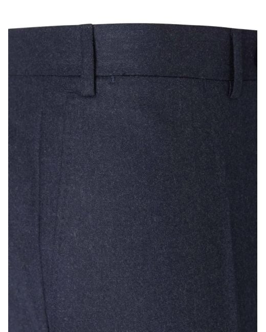 Canali Blue Wool Trousers for men