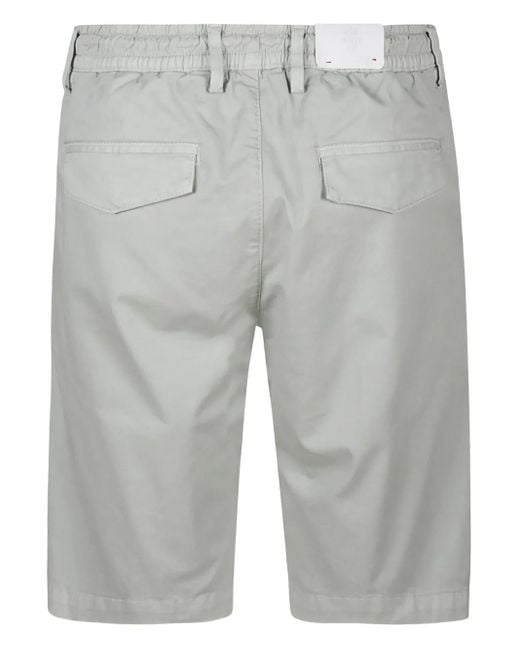 Pleated Drawstring Shorts Eleventy de hombre de color Gray