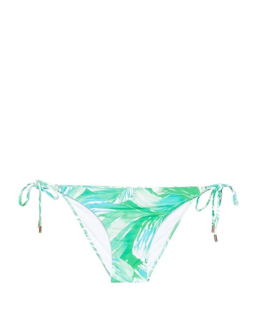 Melissa Odabash Green Rainforest-printed Bikini Bottoms