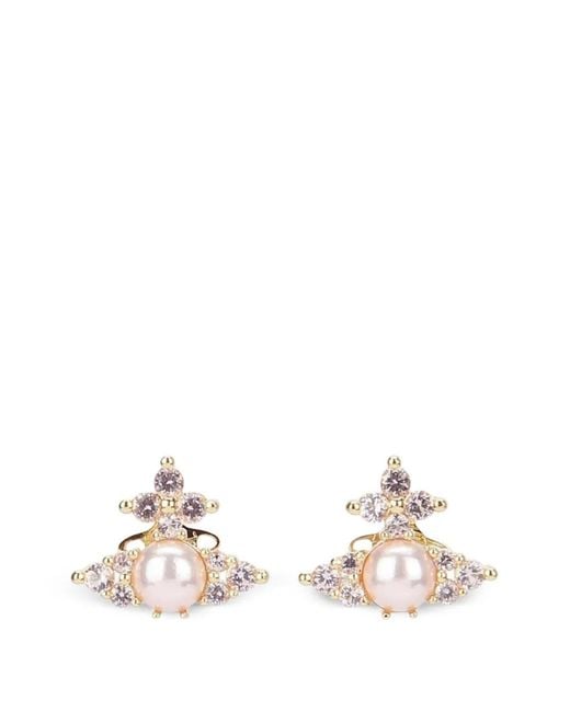 Vivienne Westwood Natural Feodora Pearl Earrings