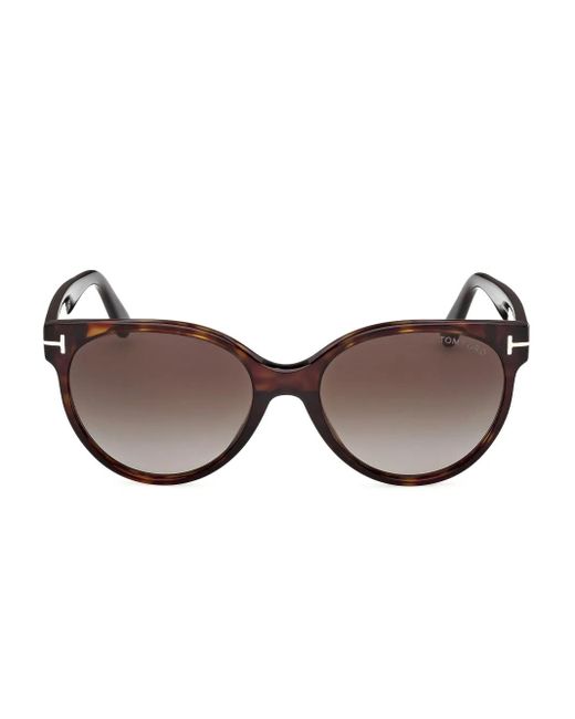 Tom Ford Brown Round-Frame Sunglasses