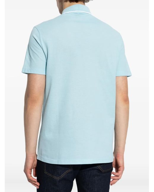 Versace Poloshirt Met Borduurwerk in het Blue voor heren