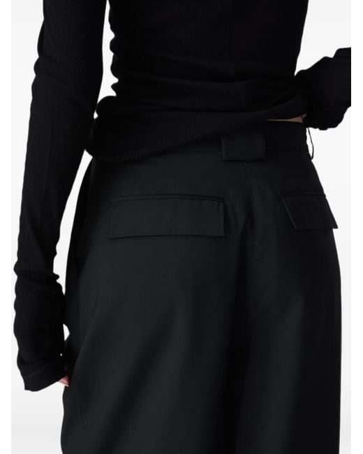 Vera Wang Black Hudson Pleated Tailored Trousers