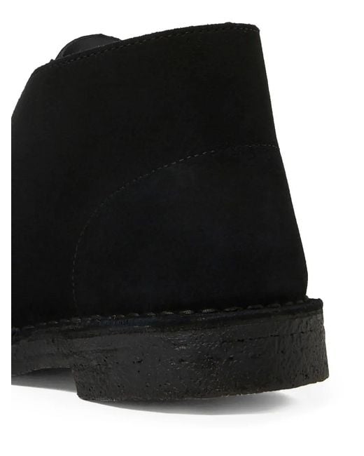 Clarks Black Desert Suede Boots for men
