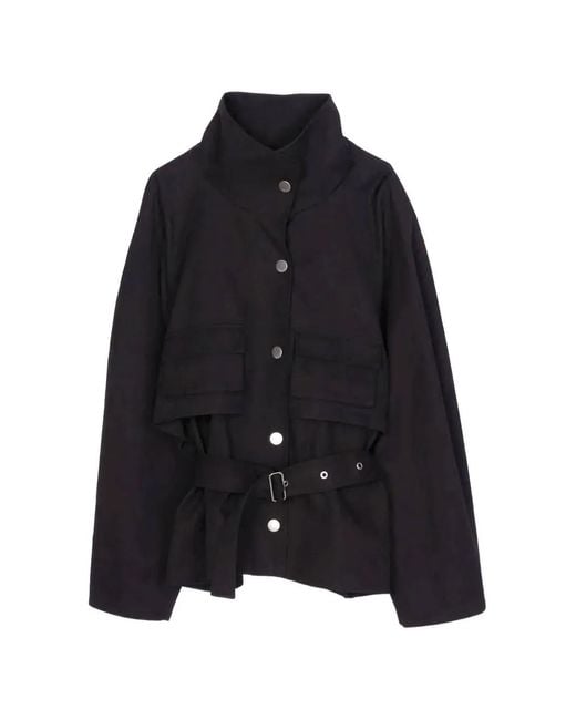 3.1 Phillip Lim Black Belted Pocket Jacket