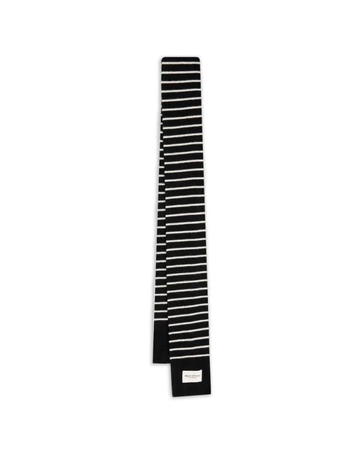 Marc O' Polo White Striped Wool Scarf