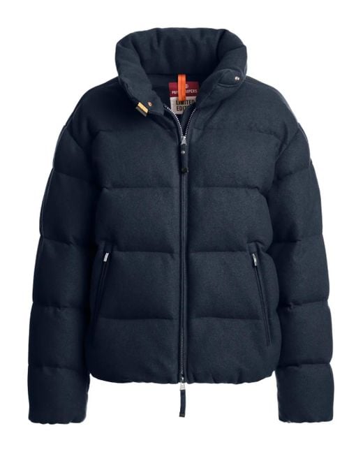 Parajumpers Blue Quilted Puffer Jacket