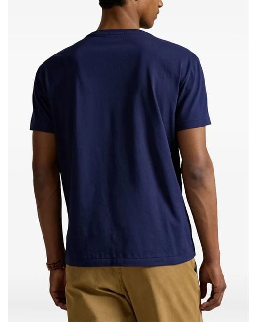 Polo Ralph Lauren Blue Logo-Print T-Shirt for men