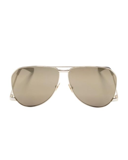 Saint Laurent Natural Pilot-frame Sunglasses