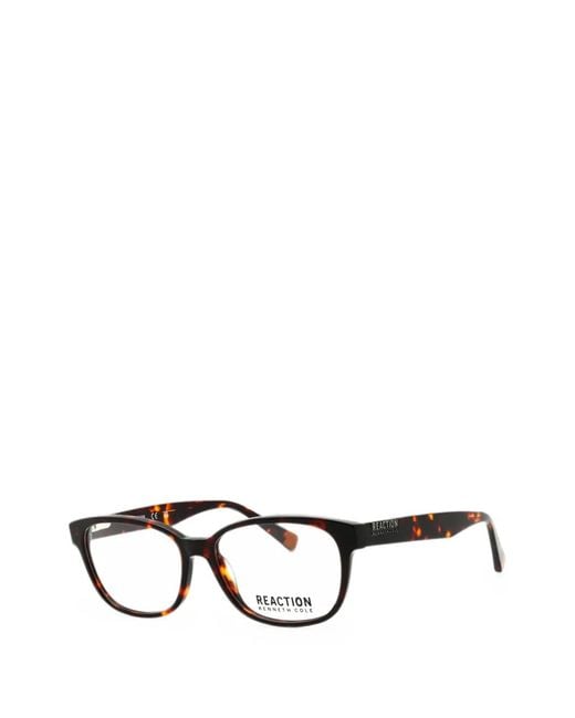 Kenneth Cole Black Rectangle-Frame Glasses
