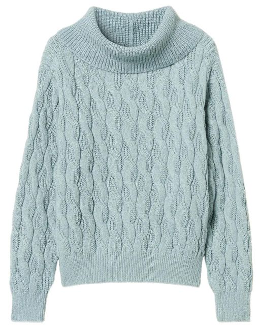 Twinset ケーブルニット セーター Blue