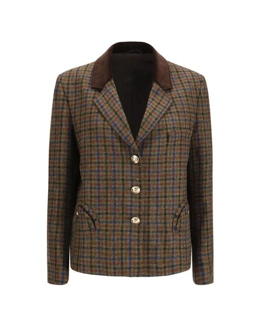 Blazé Milano Brown Shelley Tweed Blazer