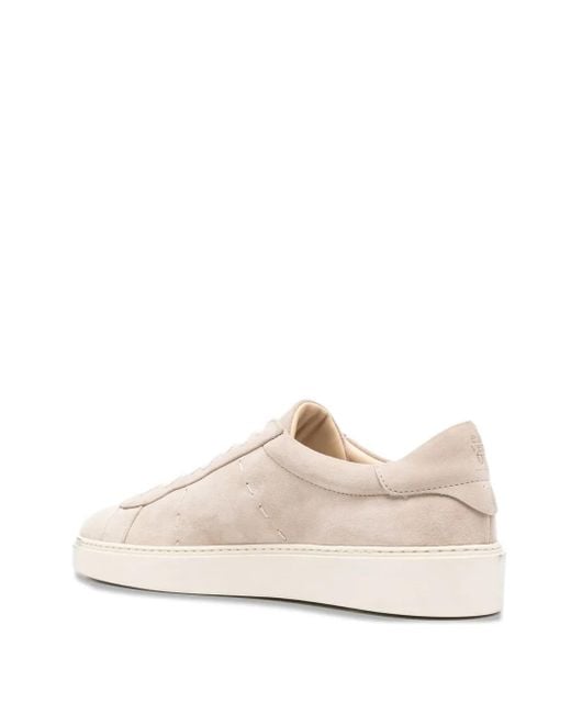 Eleventy Natural Suede Leather Trainers for men