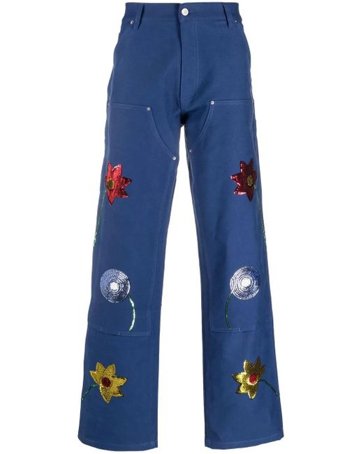 Sky High Farm Hose Mit Pailletten in Blue für Herren