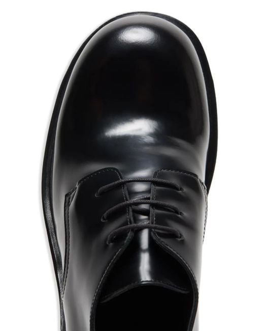 Acne Black Leather Derby Shoes for men