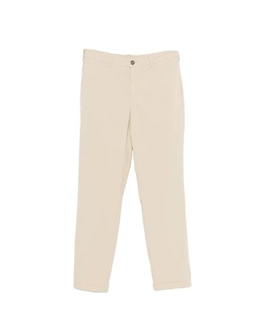 40 Weft White Button-Fastening Trousers for men
