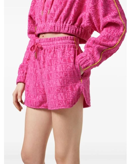 Versace Pink I Love Baroque Shorts