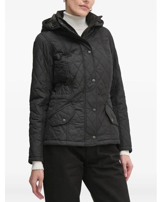 Chaqueta Millfire Con Acolchado De Rombos Barbour de color Black