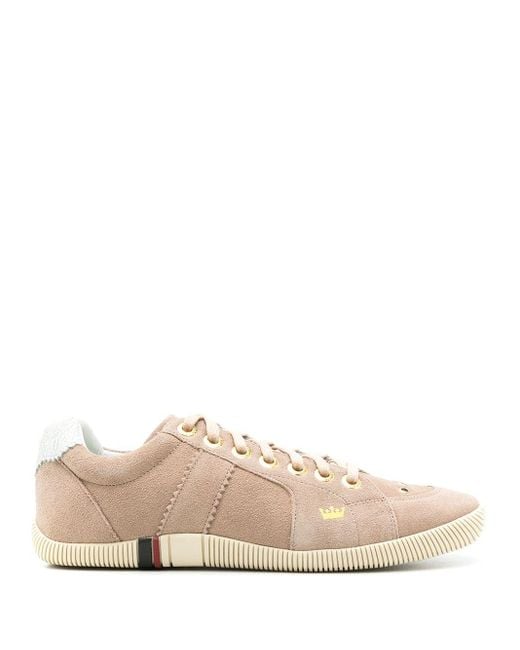Osklen Logo-print Leather Trainers in Pink | Lyst