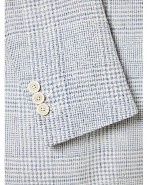 Lardini Gray Houndstooth Single-Breasted Blazer for men