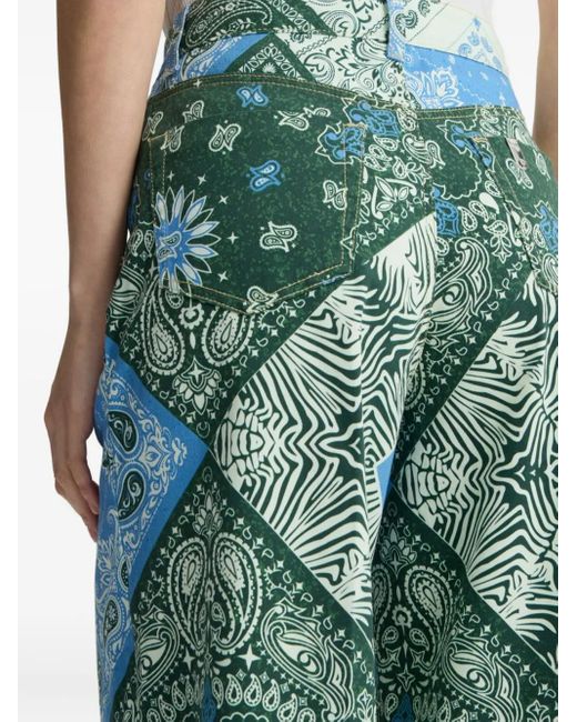 パンツ LIU JO PRINTED PANTS Liu Jo Printed Trousers in Blue | Lyst