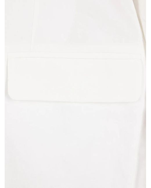 Niccolò Pasqualetti White Pocket Drape Gilet