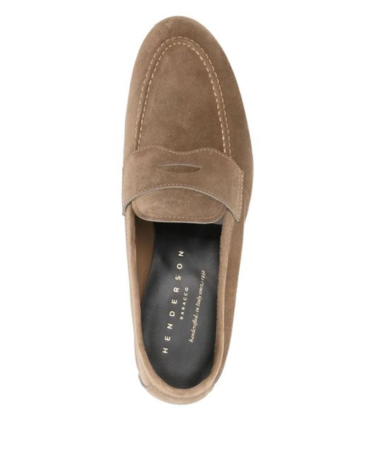 メンズ Henderson スエード ローファー Brown