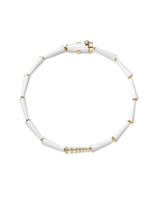 Melissa Kaye White 18K Lola Diamond Bracelet