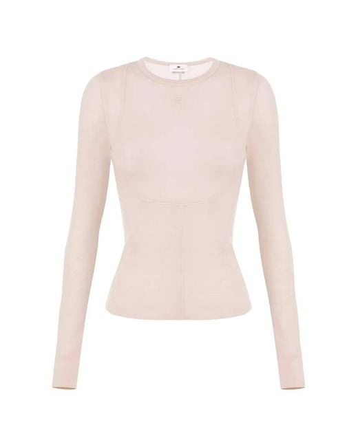 Elisabetta Franchi White Embroidered-Logo T-Shirt