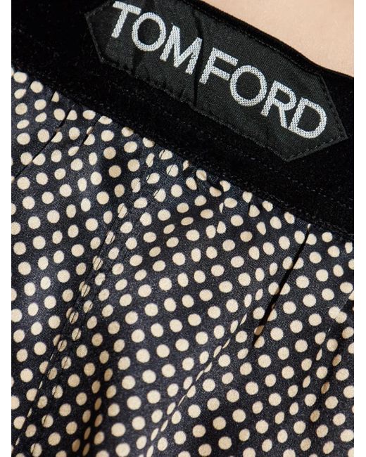 Tom Ford ポルカドット ショートパンツ Gray