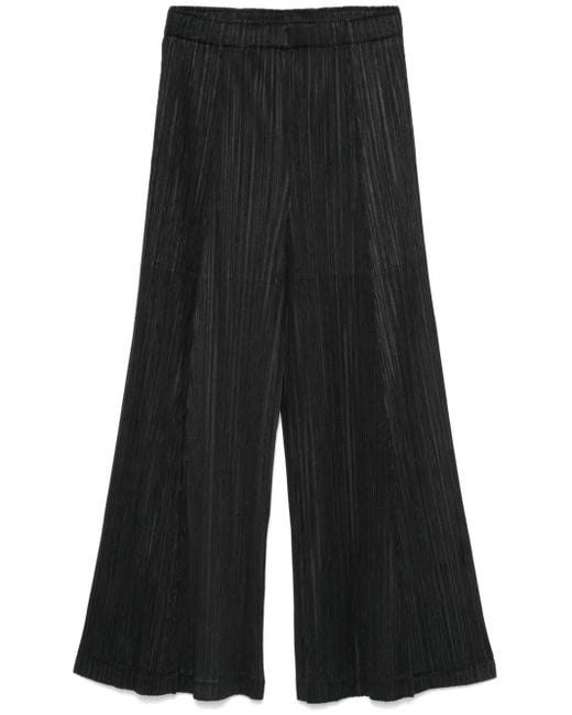 Pleats Please Issey Miyake Black Thicker Bottoms 2 Trousers