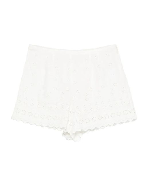Doen White Arbre Shorts