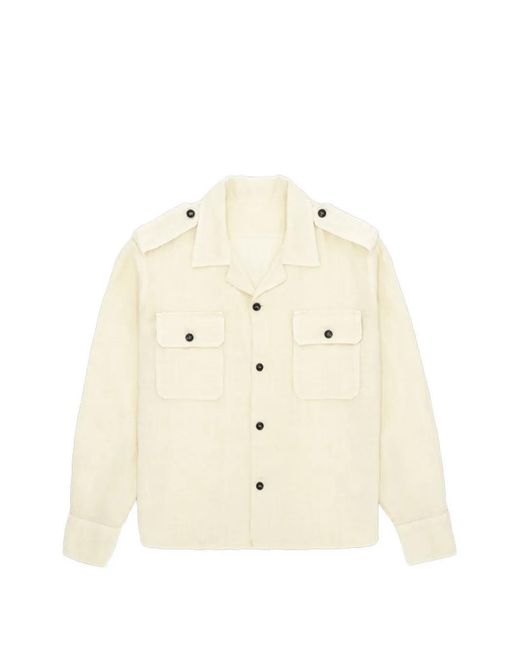 Fortela Natural Bonnie Epaulettes Pocket Shirt