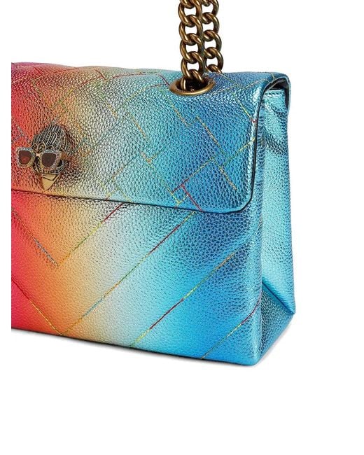 Kurt Geiger Purple Sac Porté Épaule À Chevrons