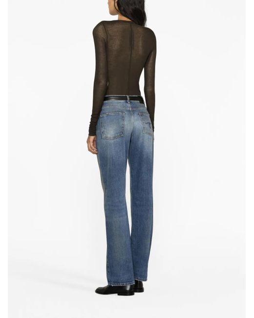 R13 Straight Jeans in het Blue