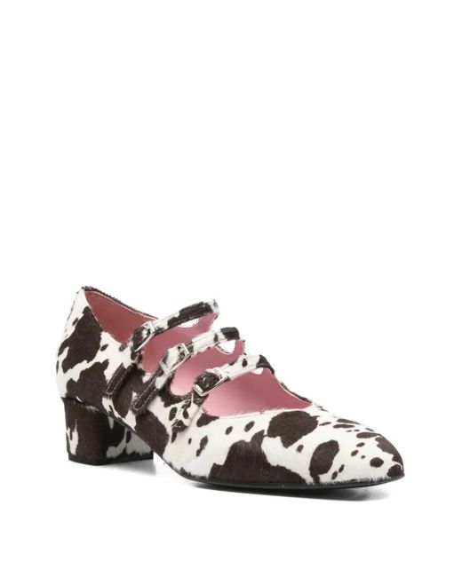 CAREL PARIS White 40Mm Kina Triple-Strap Pumps